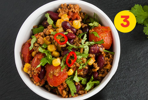Id&eacute;e #3 pour cuisiner le b&oelig;uf hach&eacute;: Bol mexicain savoureux