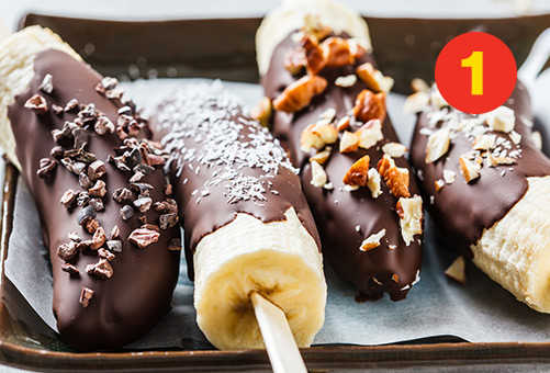 Frozen bananas