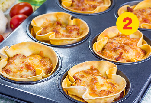 Une lasagne r&eacute;invent&eacute;e... en petites bouch&eacute;es!