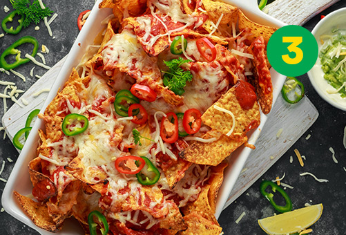 Recipe idea #3 for the big game: Vegetarian nachos