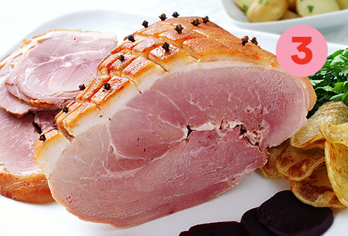 Jambon comme &agrave; la cabane