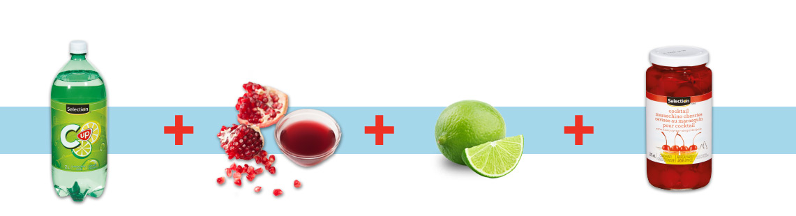Mocktail facile &agrave; la cerise et lime