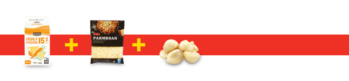 Une sauce style &laquo;Alfredo&raquo; ultra r&eacute;confortante
