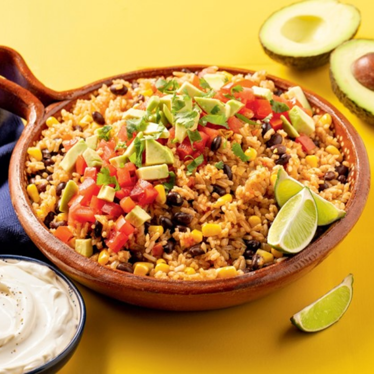 riz à la mexicaine avec haricots noirs