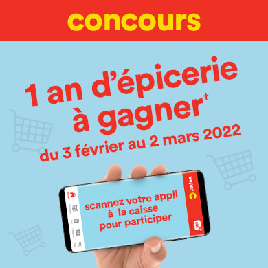 Concours 1 an d'&eacute;picerie &agrave; gagner