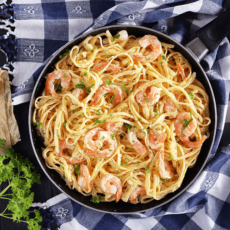 garlic shrimp pasta
