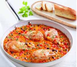 chicken in queso sauce